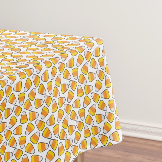 Nappe Joyeux Halloween | Candy Corn Motif (In Situ)