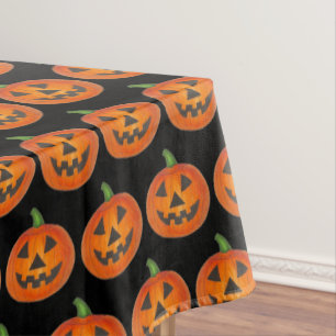 Nappe Joyeux Halloween Citrouille orange Jack o' Lantern