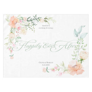 Nappe Joyeux Jour Après Aquarelle Fleurs De Ressort