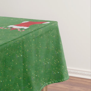 Nappe Joyeux Noël Gnomes dans Red Stockings Green Gold