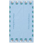 Joyeux Noël Snowman & Birds Winter Scene