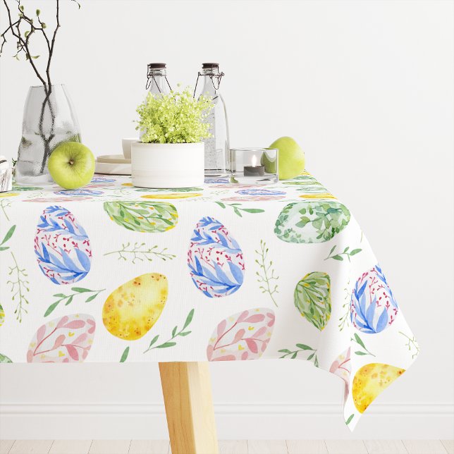 Nappe Joyeux Oeufs d'aquarelle de Pâques (Créateur téléchargé)