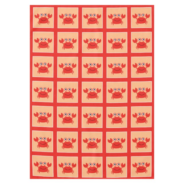 Nappe Joyeux tissu de table de crabe (Devant)