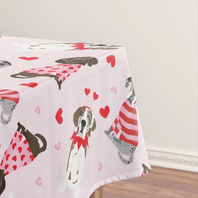 Nappe Joyeux Valentines Day Chiens de Danse (In Situ)