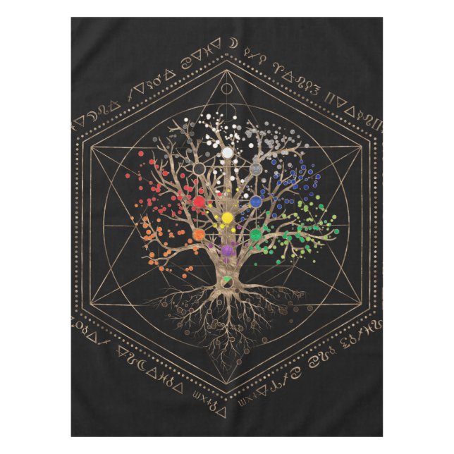 Nappe Kabbalah l'arbre de vie (Devant)