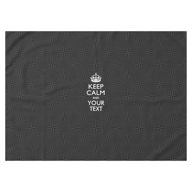 Nappe KEEP CALM personnalisé et votre texte en rafale (Devant (Horizontal))