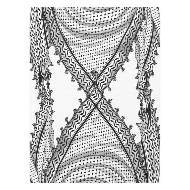 Nappe Keffiyeh Écharpe palestinienne tissu traditionnel (Devant)