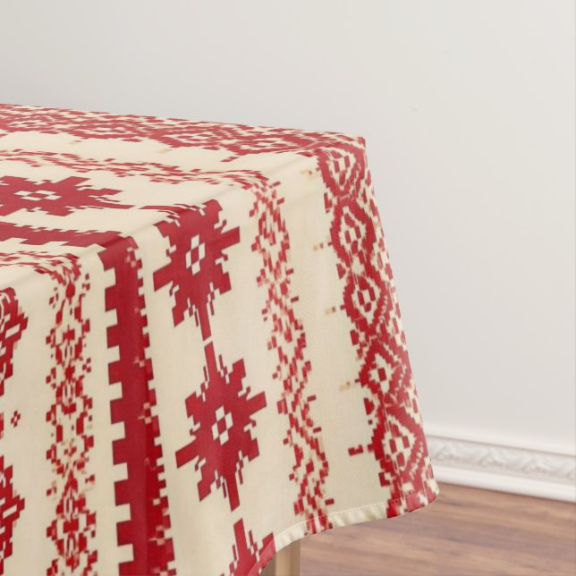 Nappe  Knitted-Pattern   look   Nordic    folk art style (In Situ)
