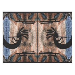 Nappe Kokopelli Mosaïque du désert du sud-ouest 52 x 70