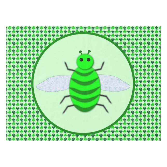 Nappe La Saint-Patrick Abeille et Trèfles (Devant (Horizontal))