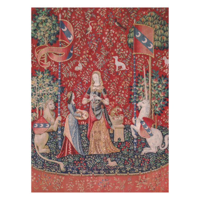 Nappe Lady and Unicorn Medieval Tapestry Smell (Devant)