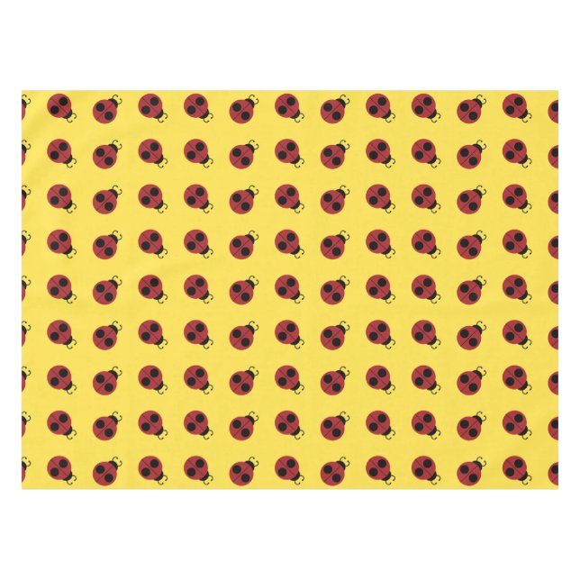 Nappe Ladybug 60s rétro cool rouge jaune (Devant (Horizontal))