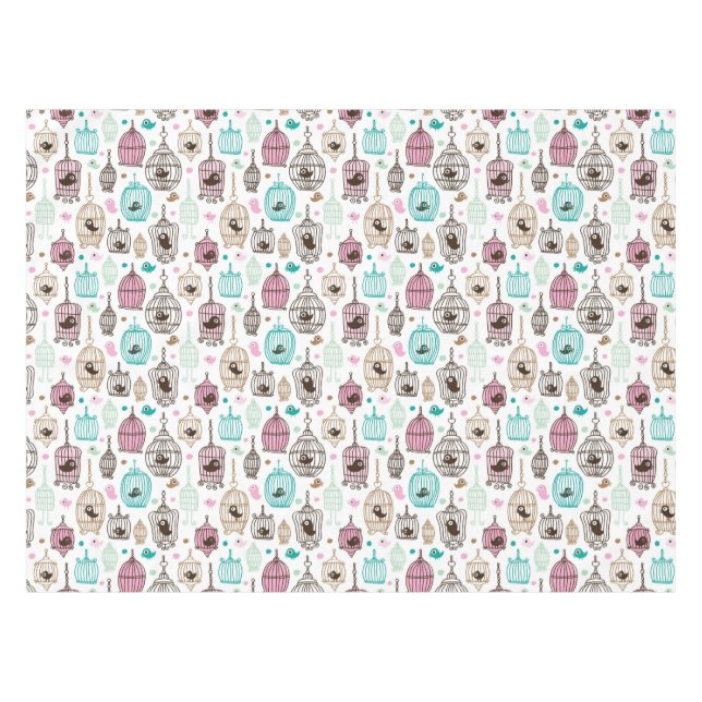 Nappe l'amour de cage à oiseaux badine le motif (Devant (Horizontal))