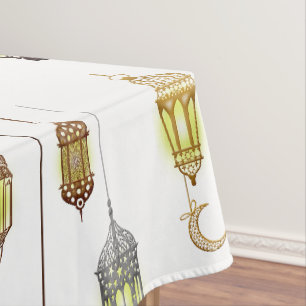 Nappe Lanternes Ramadan Moubarak Oriental Arabe Musulman