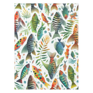 Nappe L'art coloré du poisson sous-marin