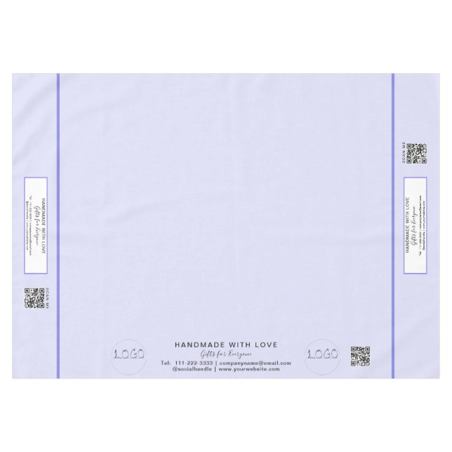 Nappe Lavande de démonstration d'artisanat 60 x 84 bande (Devant (Horizontal))