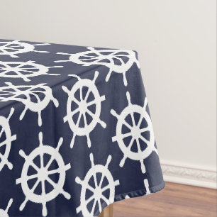 Nappe Le bleu marine et le blanc nautique embarquent la