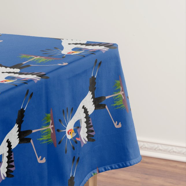 Nappe Le mignon secrétaire oiseau écrire des notes dessi (In Situ)