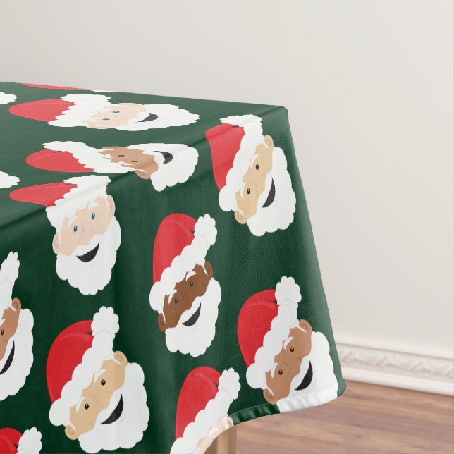 Nappe Le Père Noël Diverse Peau Verte Rouge Tone Noël (In Situ)
