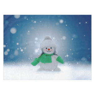 Nappe Le personnage de bonhomme de neige de Noël adorabl
