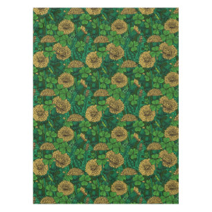 Nappe Le pré en vert et jaune