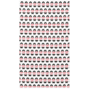 Nappe Le Roi Du Grill, Blanc Noir Couronne Rouge