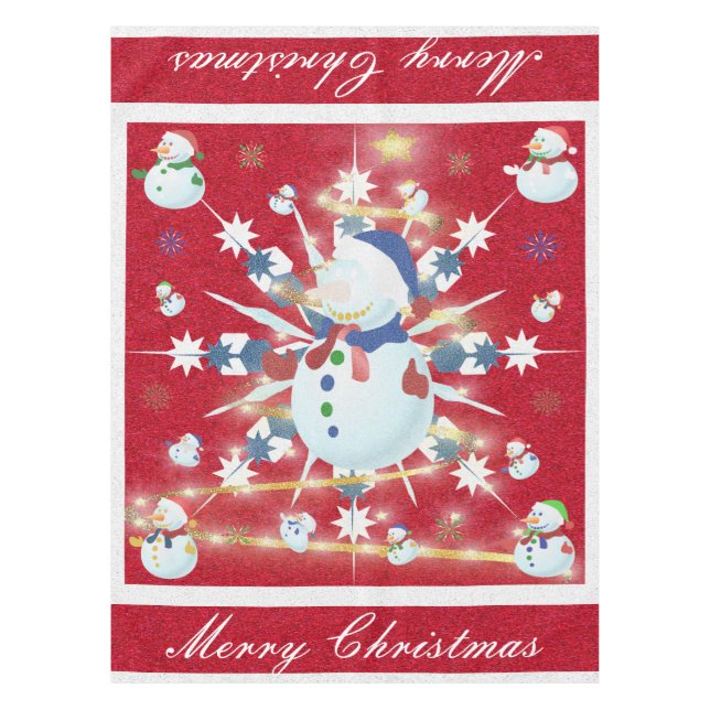 Nappe Le Snowman de Glittery (Devant)