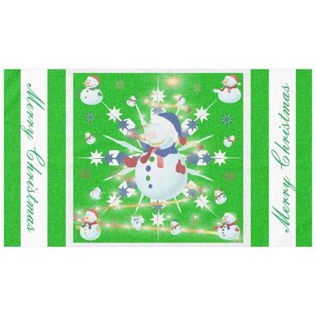 Nappe Le Snowman de Glittery (Devant (Horizontal))