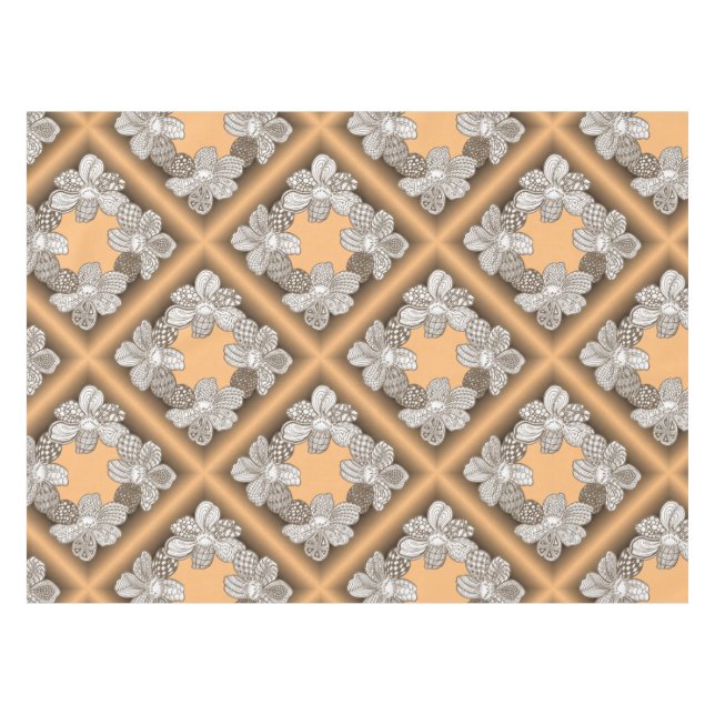 Nappe Lei Fleur Dessinée À La Main Choisir N'Importe Que (Devant (Horizontal))