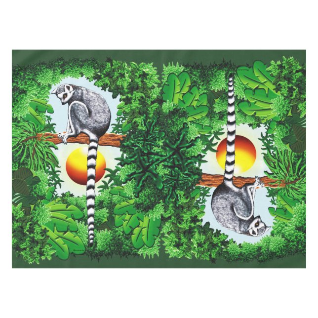 Nappe Lémur de Madagascar (Devant (Horizontal))