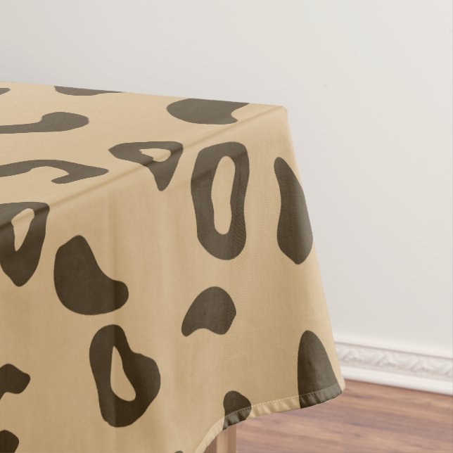 Nappe Léopard motif texture de peau tan design (In Situ)