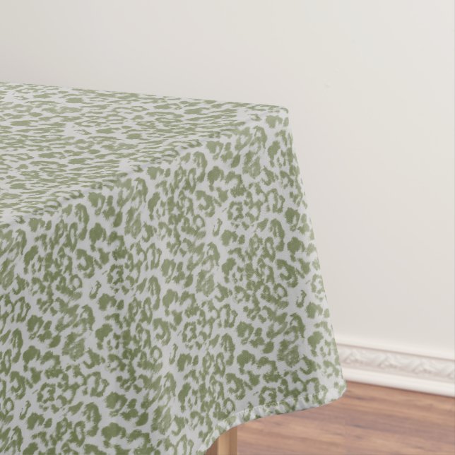 Nappe Léopard tacheté gris olive  (In Situ)