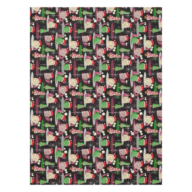 Nappe Les escargots atomiques de Noël Père Noël - Modern (Devant)
