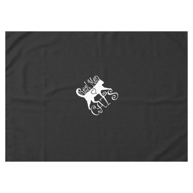 Nappe Les vrais hommes aiment les chats Jazzy Style (Devant (Horizontal))