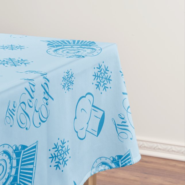 Nappe L'Express polaire | Motif d'icône de vacances bleu (In Situ)