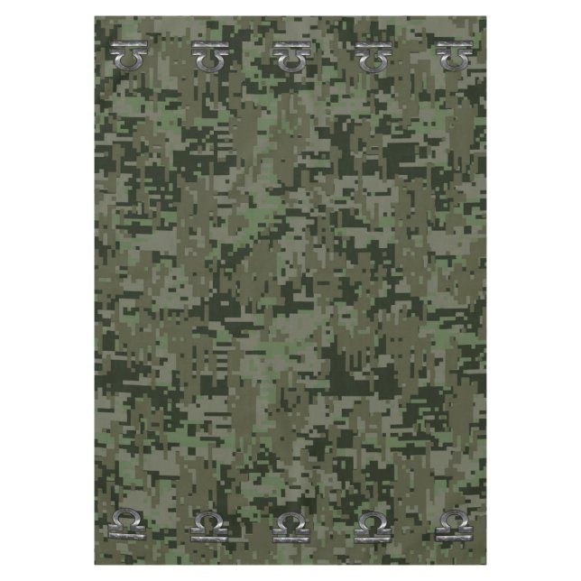 Nappe Libra Zodiac Connexion verte olive camo numérique (Devant)