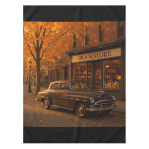 Nappe Librairie Automne/Automne vintage et voiture
