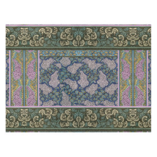 Nappe LILAS de l'ART NOUVEAU, vert bleu lilas de