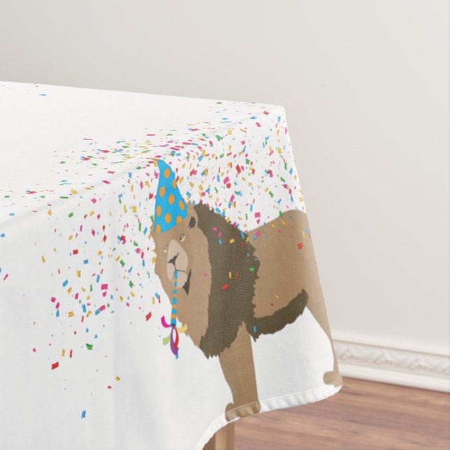 Nappe Lion Jungle Fêter les animaux faire la fête (In Situ)