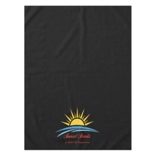 Nappe Logo de la table des parfums de coucher de soleil