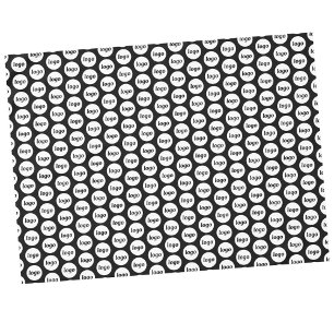 Nappe Logo Motif Entreprise Promotion Marque Noir
