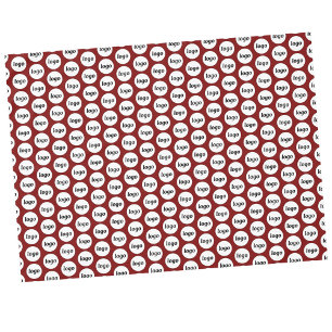 Nappe Logo Motif Marque commerciale Bourgogne Rouge