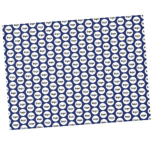 Nappe Logo Motif Marque commerciale Marine Bleu