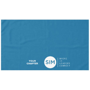 Nappe Logo SIM et Tagline Turquoise