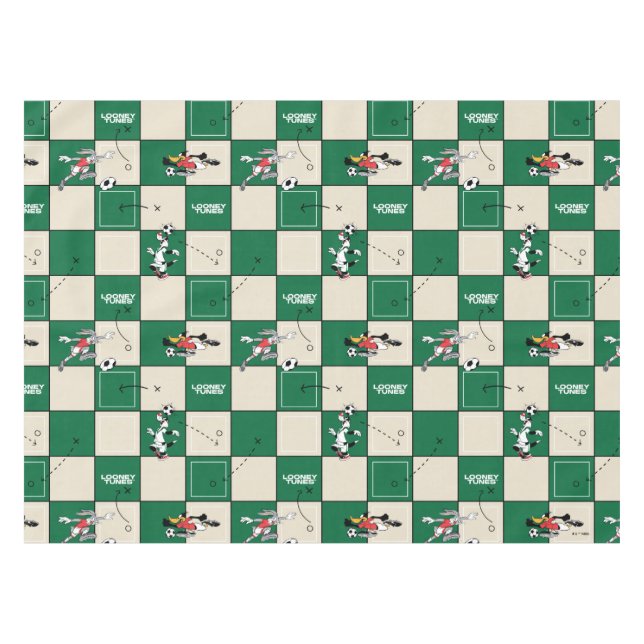 Nappe LOONEY TUNES™ Soccer Grid Pattern (Devant (Horizontal))