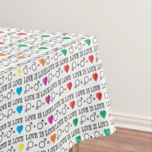 Nappe LOVE est LOVE égalité citation dans les couleurs a