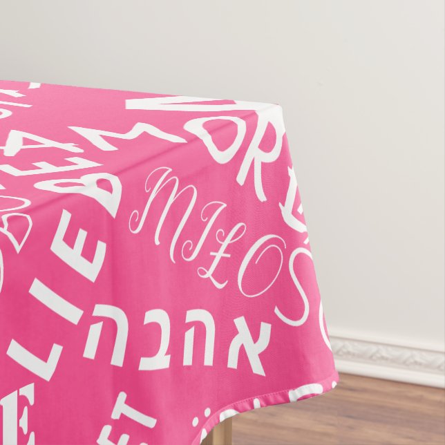 Nappe LOVE - Multi Language - Personnalisable Internatio (In Situ)