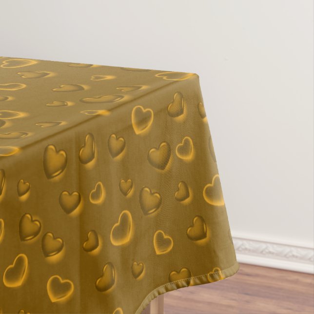 Nappe Luxe Moderne Elegant Parties scintillant Gold Hear (In Situ)