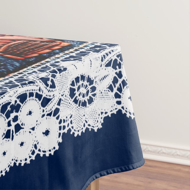 Nappe Magnifique Cheval Brodé (In Situ)