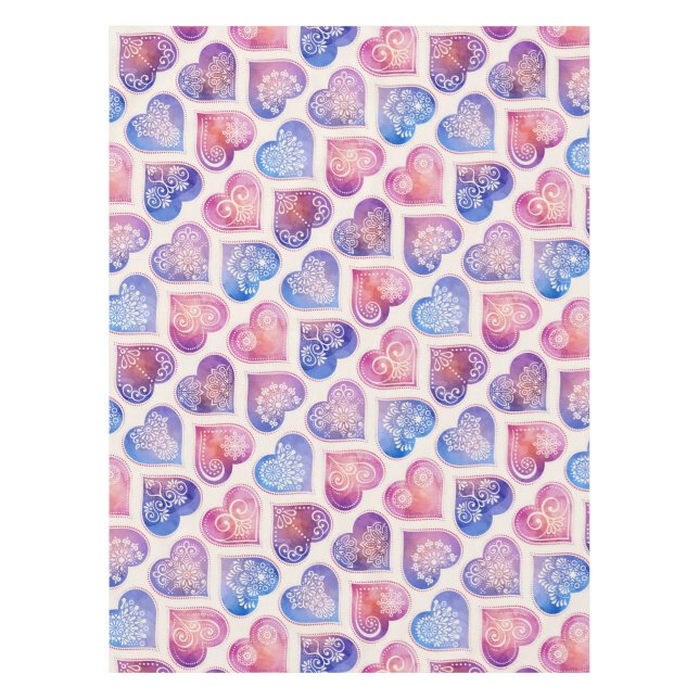 Nappe Mandala Hearts Motif (Devant)
